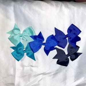 Blue Medium Bow Lot